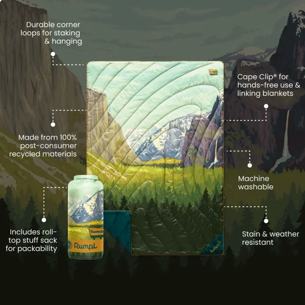 NWT Rumpl Yosemite NP Original Puffy Blanket 1-Person - Picture 4 of 11